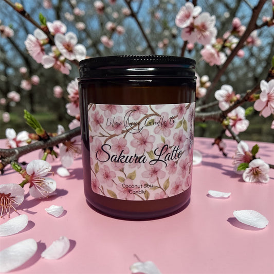 Sakura Latte Candle