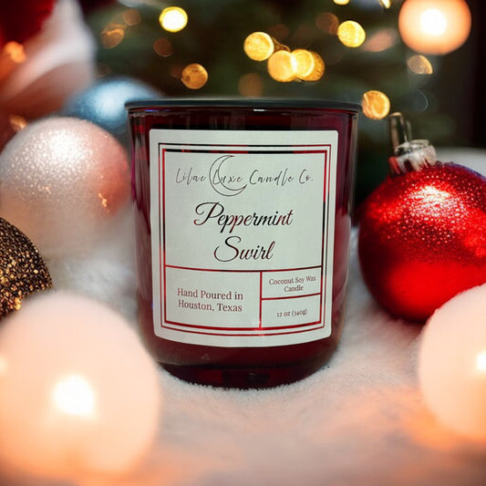 Peppermint Swirl Candle