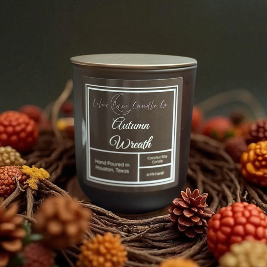Autumn Wreath Candle